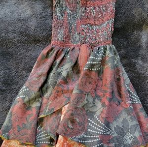 Gorgeous Floral Print Chiffon Smock Dress
